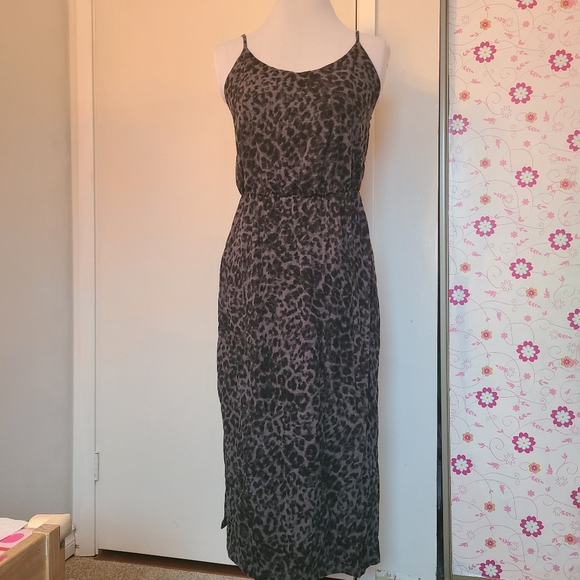 Old Navy Leopard Print Midi Dress Medium - Picture 1 of 4